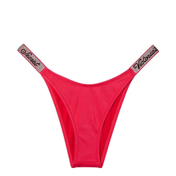 2 PC Victoria's Secret Swim
Shine Strap Brazilian Bikini Bottom & Bombshell top - Picture 3 of 8